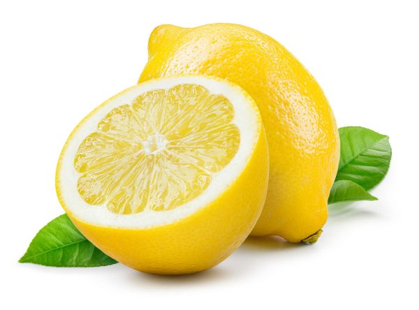 Lemon,Isolate,On,White.,Lemon,Fruit,Whole,And,A,Half